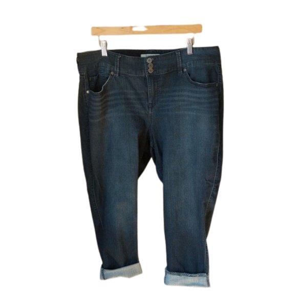 torrid Denim - Torrid Jegging Raw Hem Dark Wash Blue Jeans l Plus Size 20 / 20R